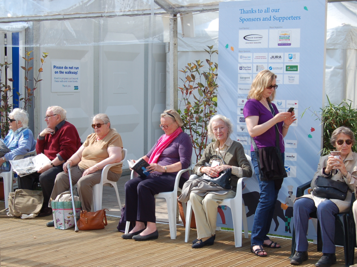 Queues form half an hour before events